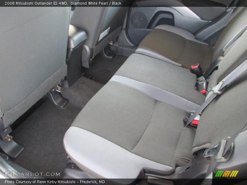 Diamond White Pearl / Black 2008 Mitsubishi Outlander ES 4WD