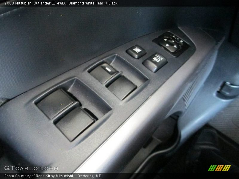Diamond White Pearl / Black 2008 Mitsubishi Outlander ES 4WD