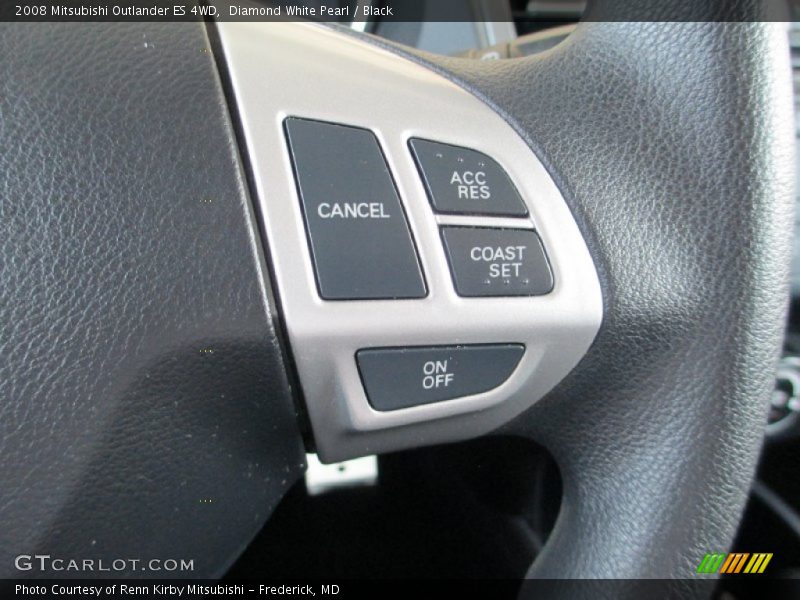 Diamond White Pearl / Black 2008 Mitsubishi Outlander ES 4WD