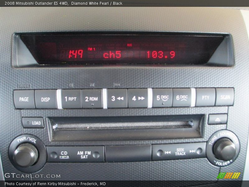 Diamond White Pearl / Black 2008 Mitsubishi Outlander ES 4WD