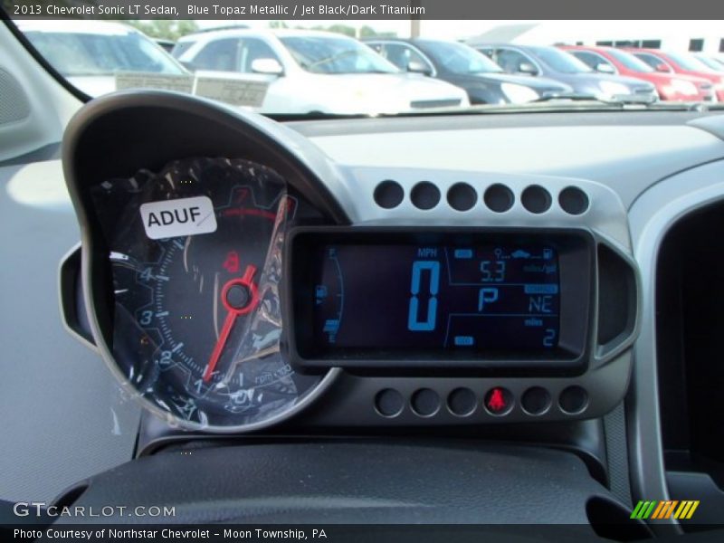 Blue Topaz Metallic / Jet Black/Dark Titanium 2013 Chevrolet Sonic LT Sedan