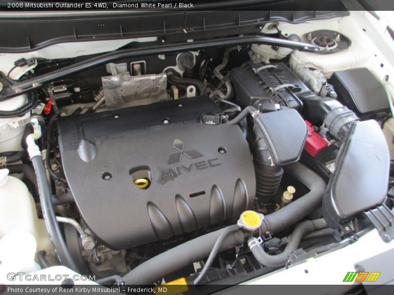  2008 Outlander ES 4WD Engine - 2.4 Liter DOHC 16-Valve MIVEC 4 Cylinder