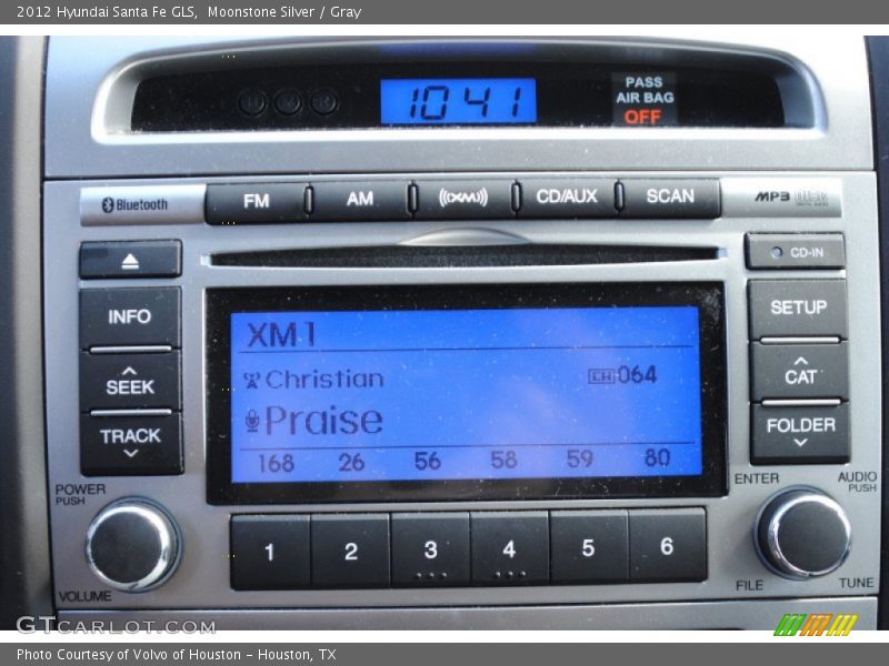 Moonstone Silver / Gray 2012 Hyundai Santa Fe GLS