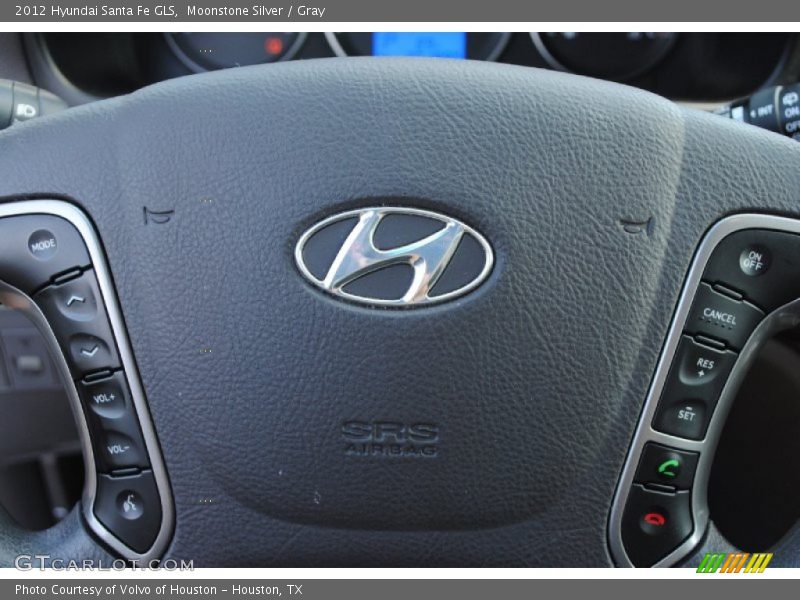 Moonstone Silver / Gray 2012 Hyundai Santa Fe GLS