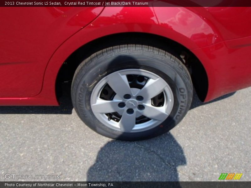 Crystal Red Tintcoat / Jet Black/Dark Titanium 2013 Chevrolet Sonic LS Sedan
