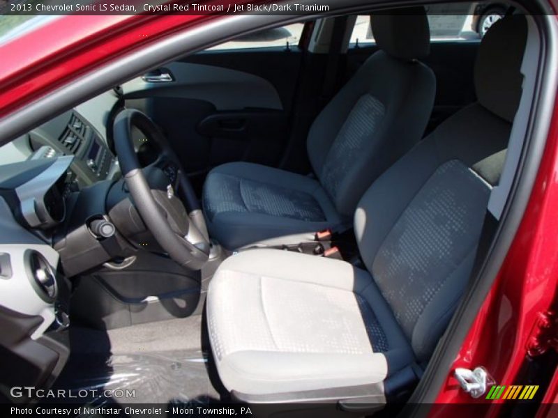 Crystal Red Tintcoat / Jet Black/Dark Titanium 2013 Chevrolet Sonic LS Sedan