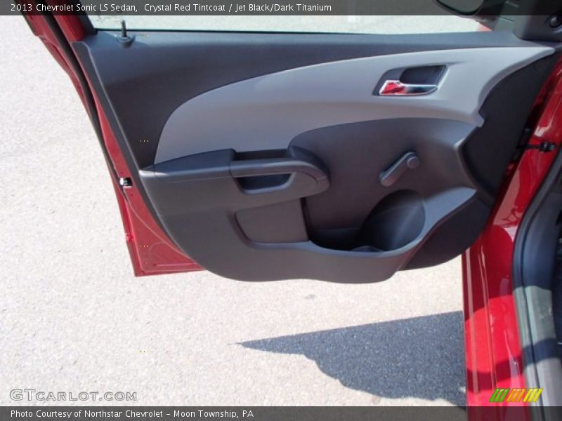 Crystal Red Tintcoat / Jet Black/Dark Titanium 2013 Chevrolet Sonic LS Sedan