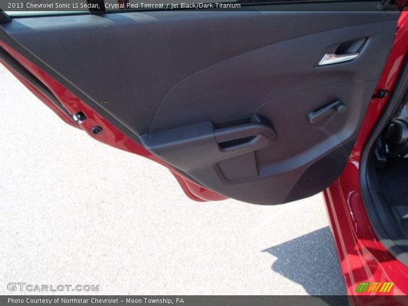 Crystal Red Tintcoat / Jet Black/Dark Titanium 2013 Chevrolet Sonic LS Sedan