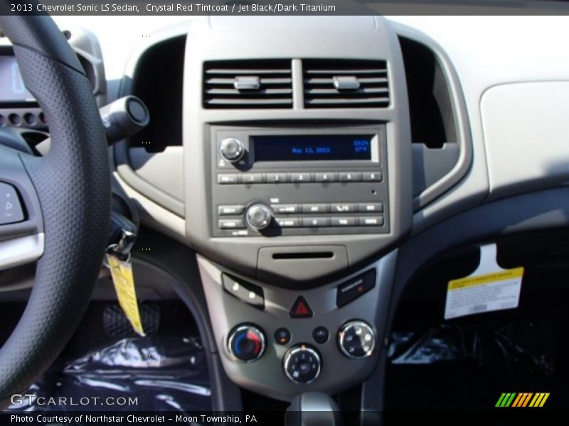 Crystal Red Tintcoat / Jet Black/Dark Titanium 2013 Chevrolet Sonic LS Sedan