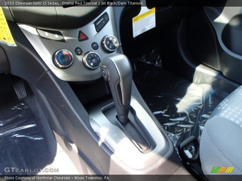 Crystal Red Tintcoat / Jet Black/Dark Titanium 2013 Chevrolet Sonic LS Sedan