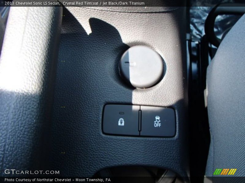 Crystal Red Tintcoat / Jet Black/Dark Titanium 2013 Chevrolet Sonic LS Sedan