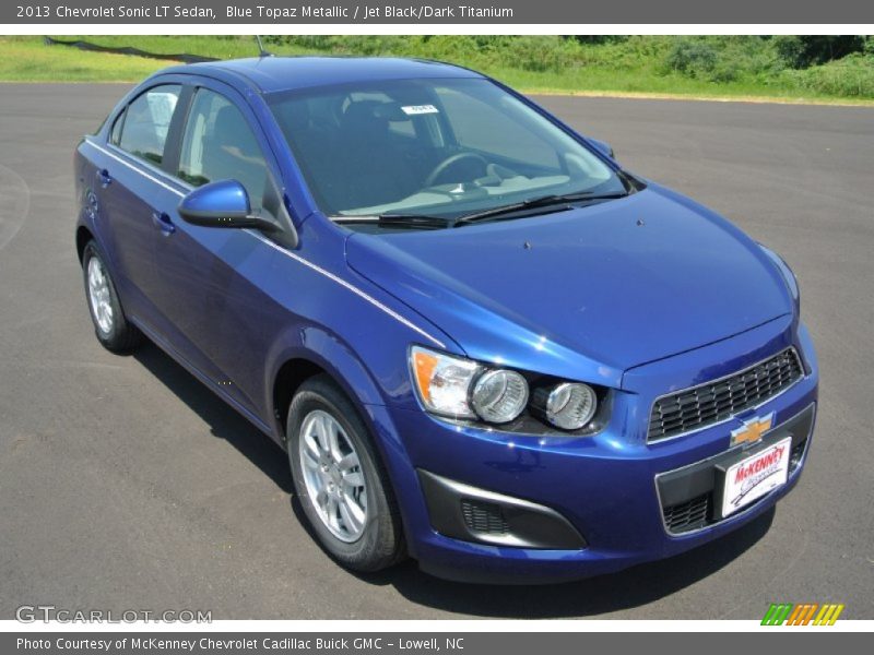 Blue Topaz Metallic / Jet Black/Dark Titanium 2013 Chevrolet Sonic LT Sedan
