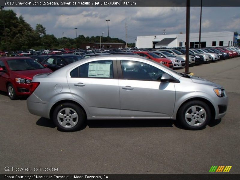 Silver Ice Metallic / Jet Black/Dark Titanium 2013 Chevrolet Sonic LS Sedan
