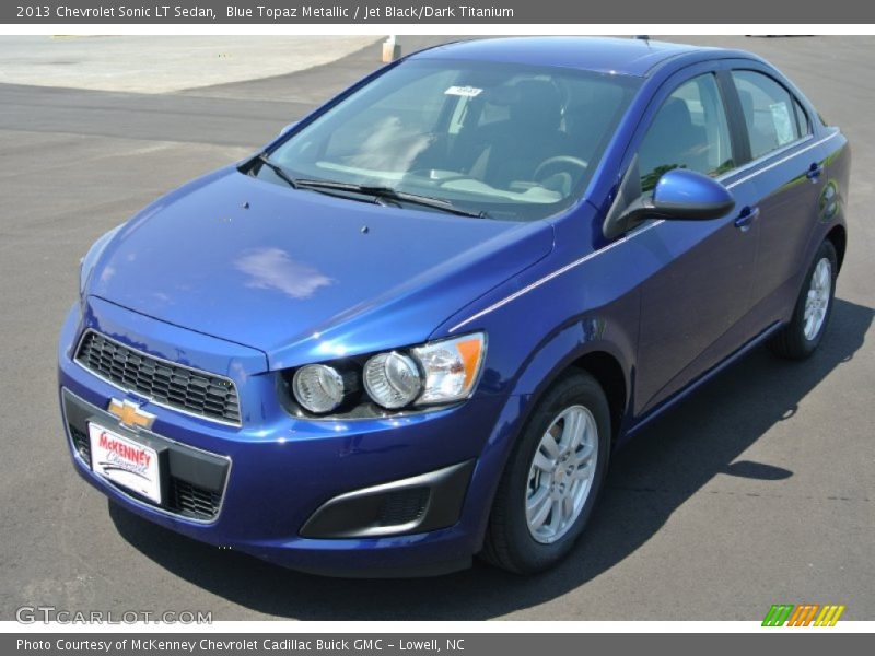 Blue Topaz Metallic / Jet Black/Dark Titanium 2013 Chevrolet Sonic LT Sedan