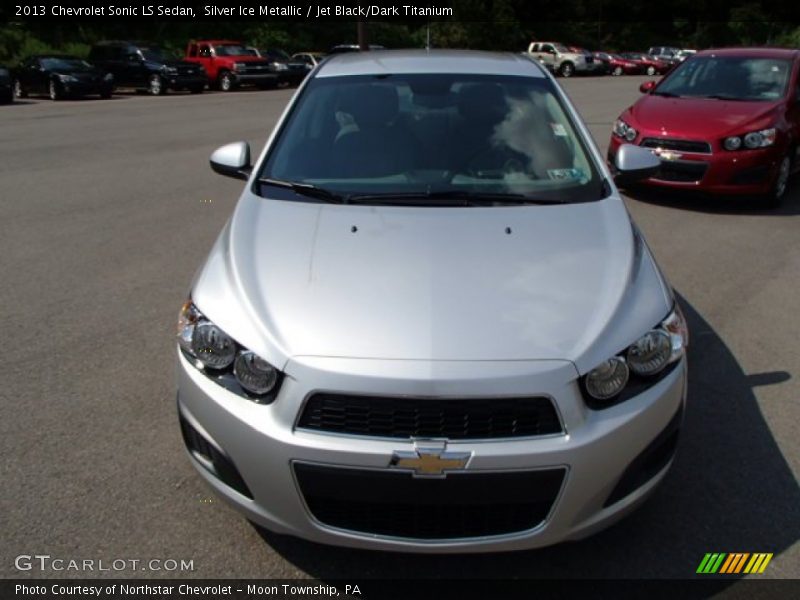 Silver Ice Metallic / Jet Black/Dark Titanium 2013 Chevrolet Sonic LS Sedan