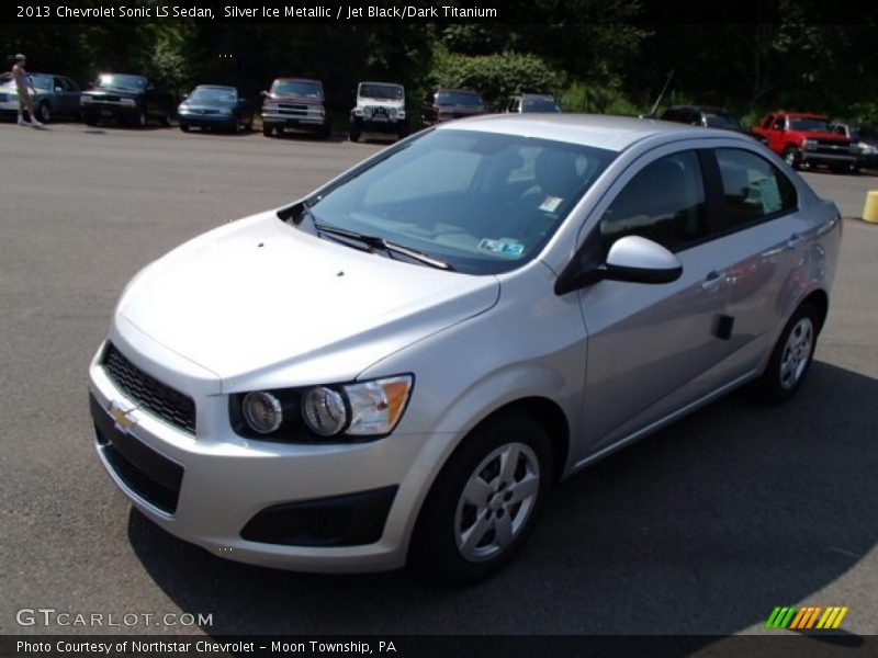 Silver Ice Metallic / Jet Black/Dark Titanium 2013 Chevrolet Sonic LS Sedan