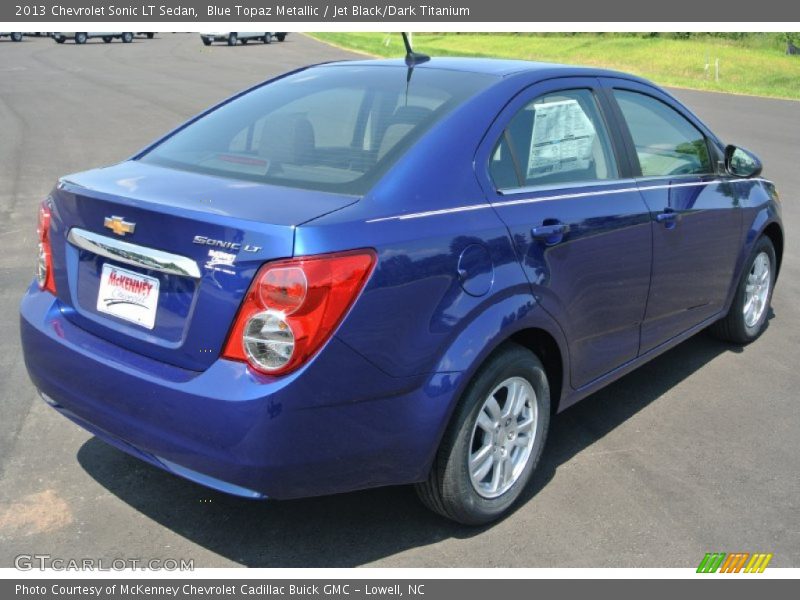 Blue Topaz Metallic / Jet Black/Dark Titanium 2013 Chevrolet Sonic LT Sedan
