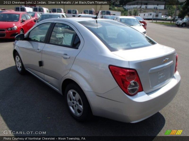 Silver Ice Metallic / Jet Black/Dark Titanium 2013 Chevrolet Sonic LS Sedan