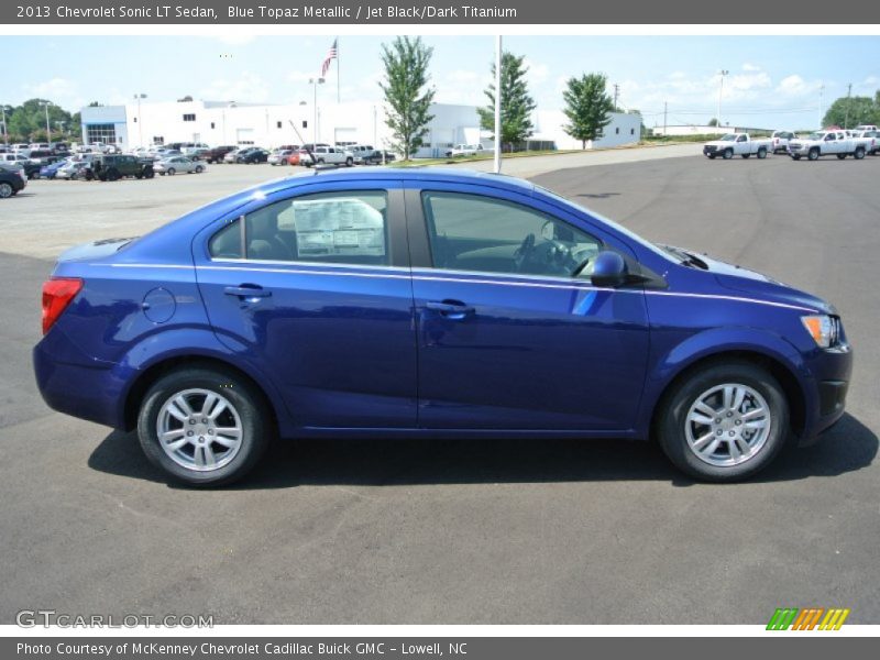Blue Topaz Metallic / Jet Black/Dark Titanium 2013 Chevrolet Sonic LT Sedan