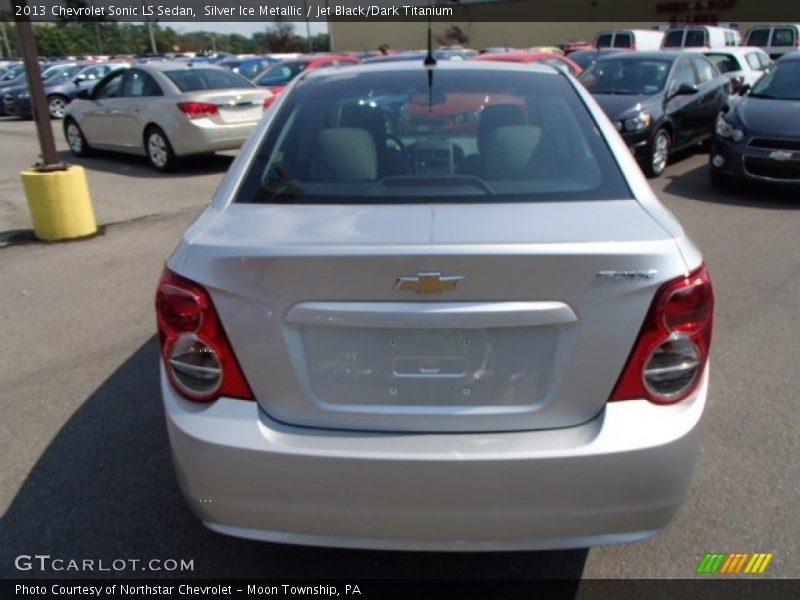 Silver Ice Metallic / Jet Black/Dark Titanium 2013 Chevrolet Sonic LS Sedan
