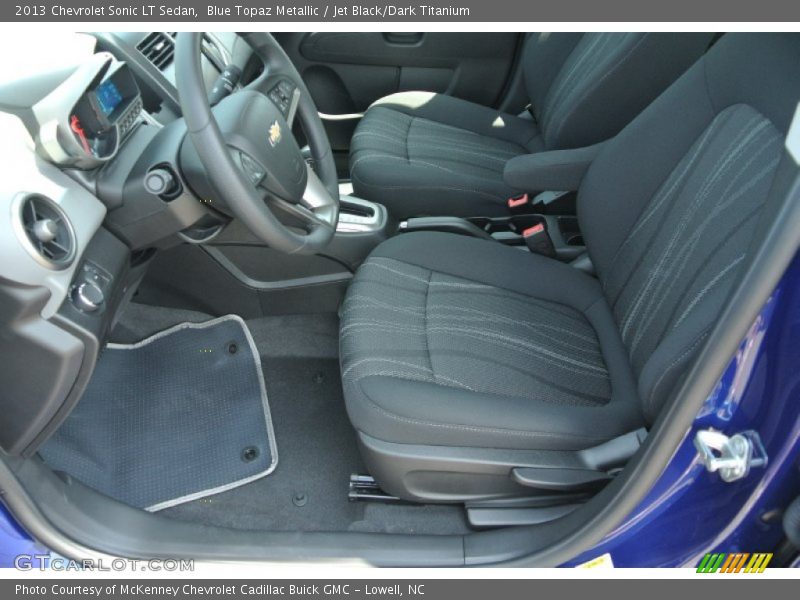 Blue Topaz Metallic / Jet Black/Dark Titanium 2013 Chevrolet Sonic LT Sedan