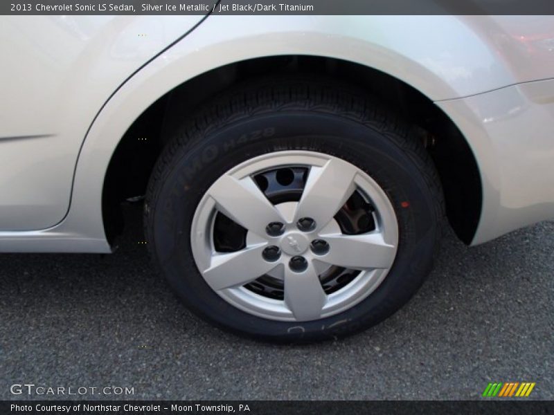 Silver Ice Metallic / Jet Black/Dark Titanium 2013 Chevrolet Sonic LS Sedan