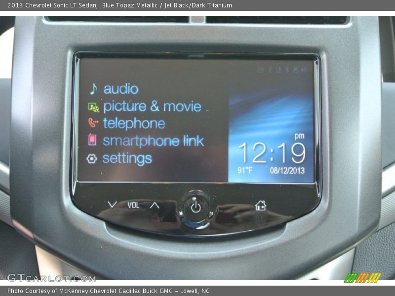 Blue Topaz Metallic / Jet Black/Dark Titanium 2013 Chevrolet Sonic LT Sedan