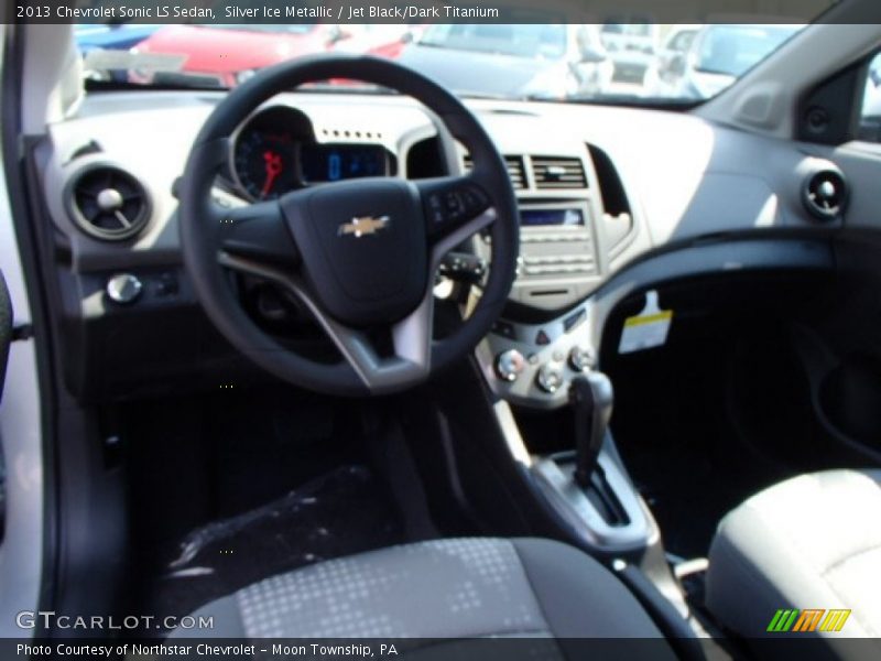 Silver Ice Metallic / Jet Black/Dark Titanium 2013 Chevrolet Sonic LS Sedan