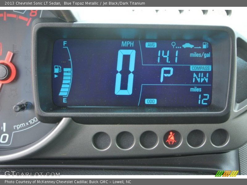 Blue Topaz Metallic / Jet Black/Dark Titanium 2013 Chevrolet Sonic LT Sedan