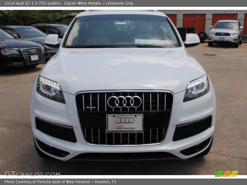 Glacier White Metallic / Limestone Gray 2014 Audi Q7 3.0 TFSI quattro