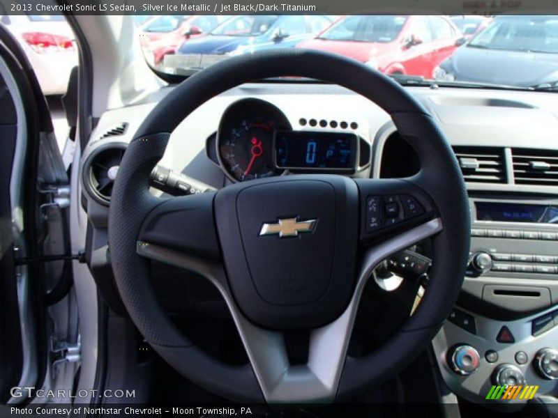 Silver Ice Metallic / Jet Black/Dark Titanium 2013 Chevrolet Sonic LS Sedan