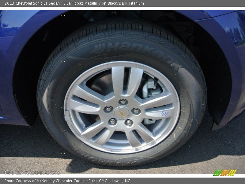 Blue Topaz Metallic / Jet Black/Dark Titanium 2013 Chevrolet Sonic LT Sedan
