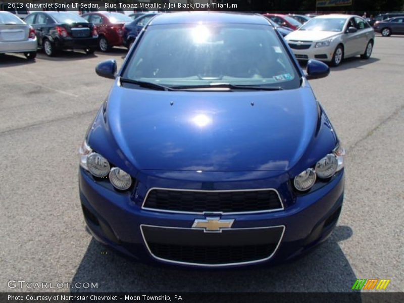 Blue Topaz Metallic / Jet Black/Dark Titanium 2013 Chevrolet Sonic LT Sedan