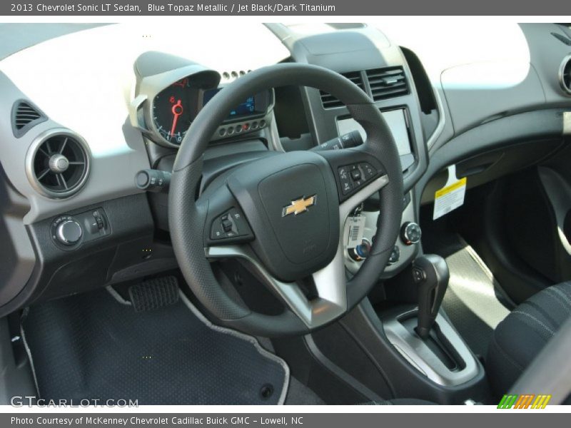 Blue Topaz Metallic / Jet Black/Dark Titanium 2013 Chevrolet Sonic LT Sedan