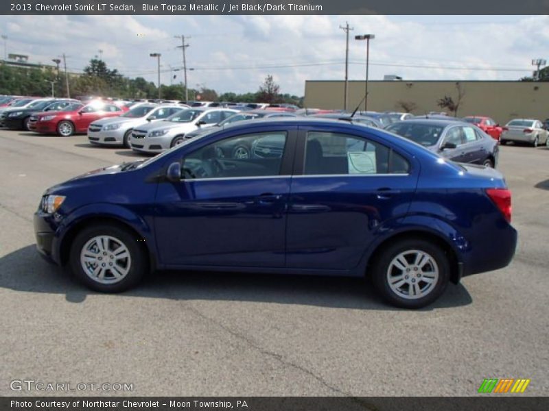 Blue Topaz Metallic / Jet Black/Dark Titanium 2013 Chevrolet Sonic LT Sedan