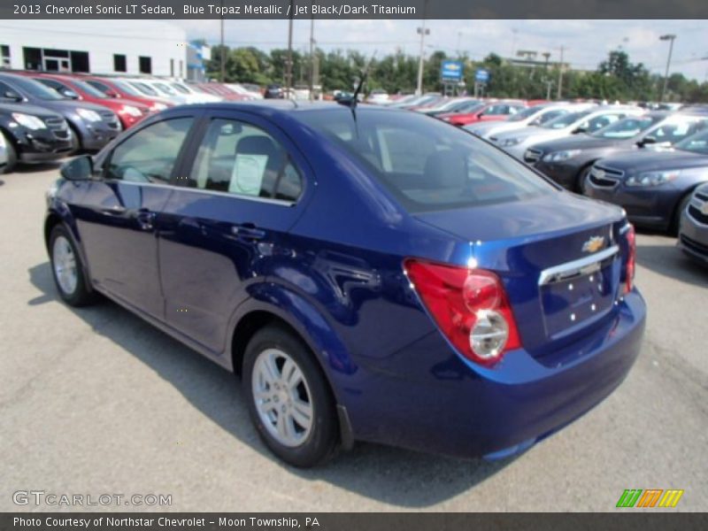 Blue Topaz Metallic / Jet Black/Dark Titanium 2013 Chevrolet Sonic LT Sedan