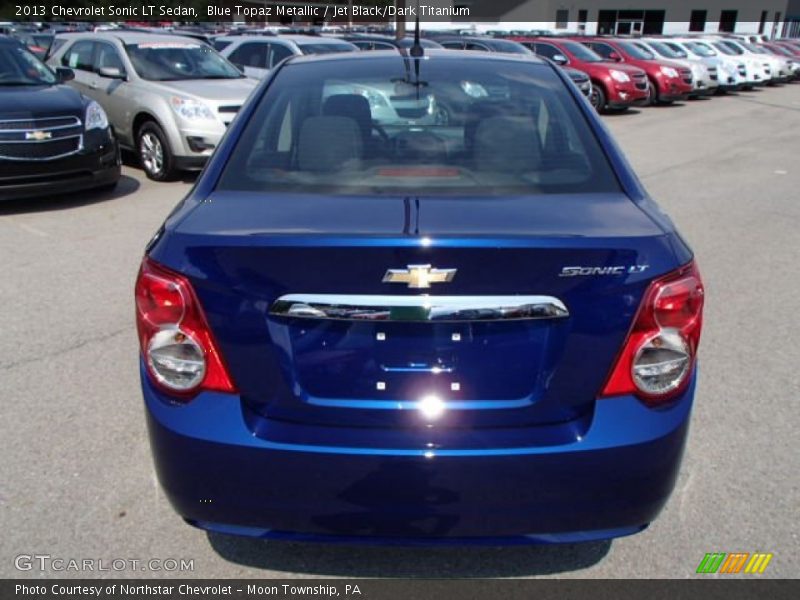 Blue Topaz Metallic / Jet Black/Dark Titanium 2013 Chevrolet Sonic LT Sedan