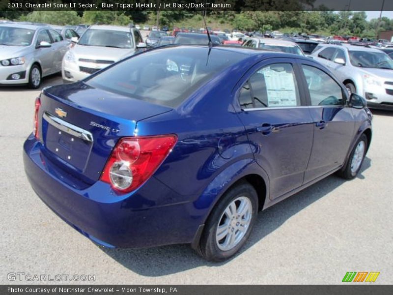 Blue Topaz Metallic / Jet Black/Dark Titanium 2013 Chevrolet Sonic LT Sedan