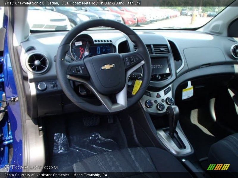 Blue Topaz Metallic / Jet Black/Dark Titanium 2013 Chevrolet Sonic LT Sedan