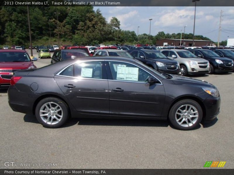 Taupe Gray Metallic / Jet Black/Titanium 2013 Chevrolet Malibu LT