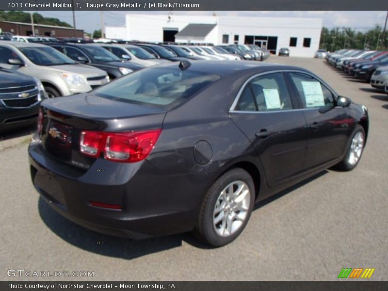 Taupe Gray Metallic / Jet Black/Titanium 2013 Chevrolet Malibu LT