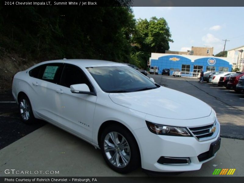 Summit White / Jet Black 2014 Chevrolet Impala LT