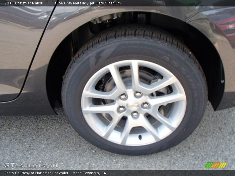 Taupe Gray Metallic / Jet Black/Titanium 2013 Chevrolet Malibu LT