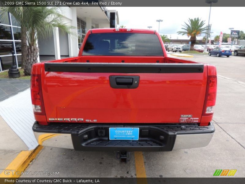 Fire Red / Ebony 2009 GMC Sierra 1500 SLE Z71 Crew Cab 4x4