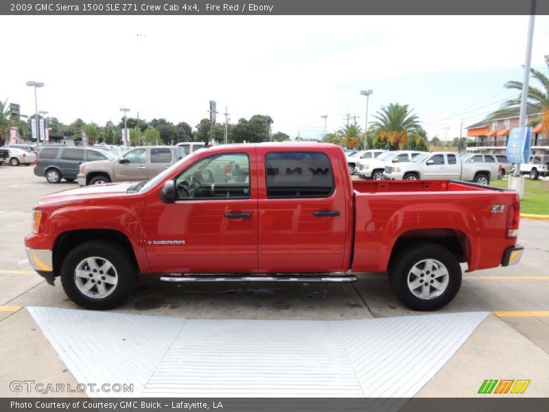 Fire Red / Ebony 2009 GMC Sierra 1500 SLE Z71 Crew Cab 4x4