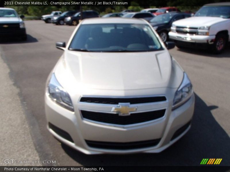 Champagne Silver Metallic / Jet Black/Titanium 2013 Chevrolet Malibu LS