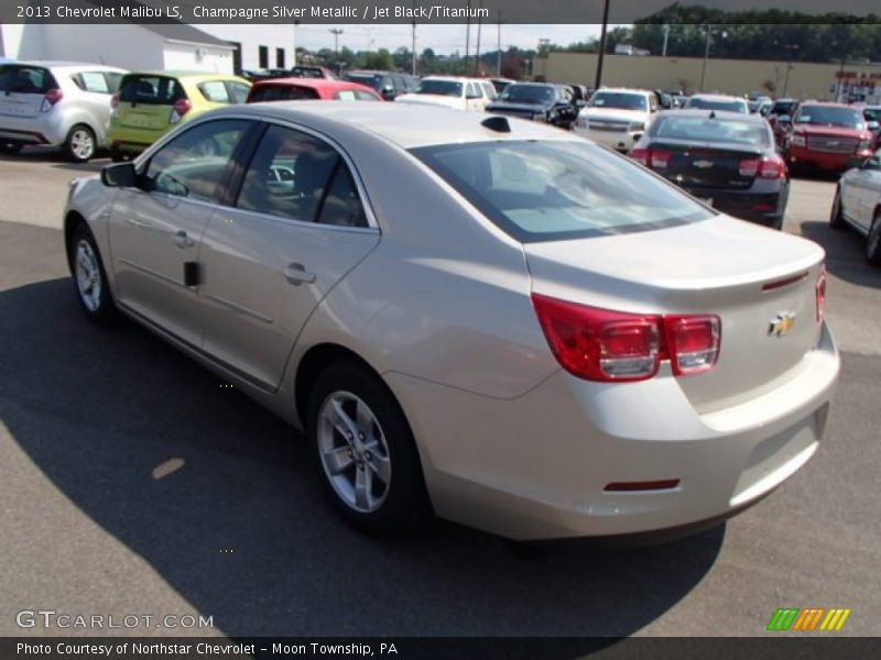 Champagne Silver Metallic / Jet Black/Titanium 2013 Chevrolet Malibu LS