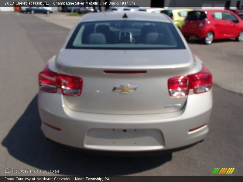 Champagne Silver Metallic / Jet Black/Titanium 2013 Chevrolet Malibu LS