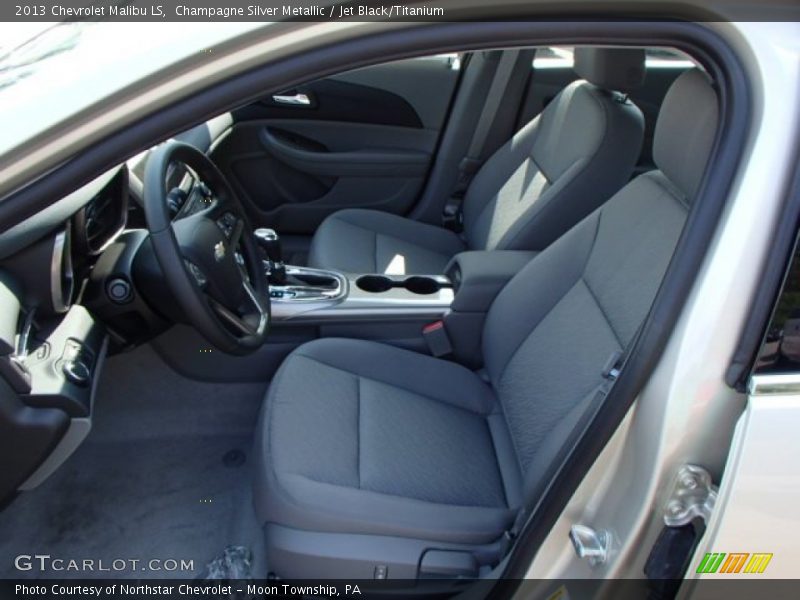 Champagne Silver Metallic / Jet Black/Titanium 2013 Chevrolet Malibu LS