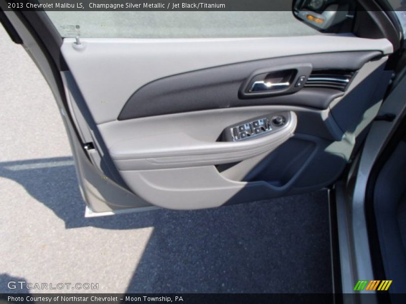 Champagne Silver Metallic / Jet Black/Titanium 2013 Chevrolet Malibu LS